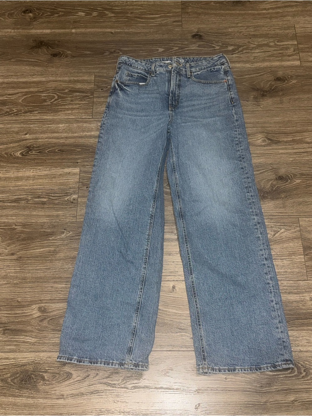 Old Navy Wide-Leg Flare Jeans in Light Blue Wash